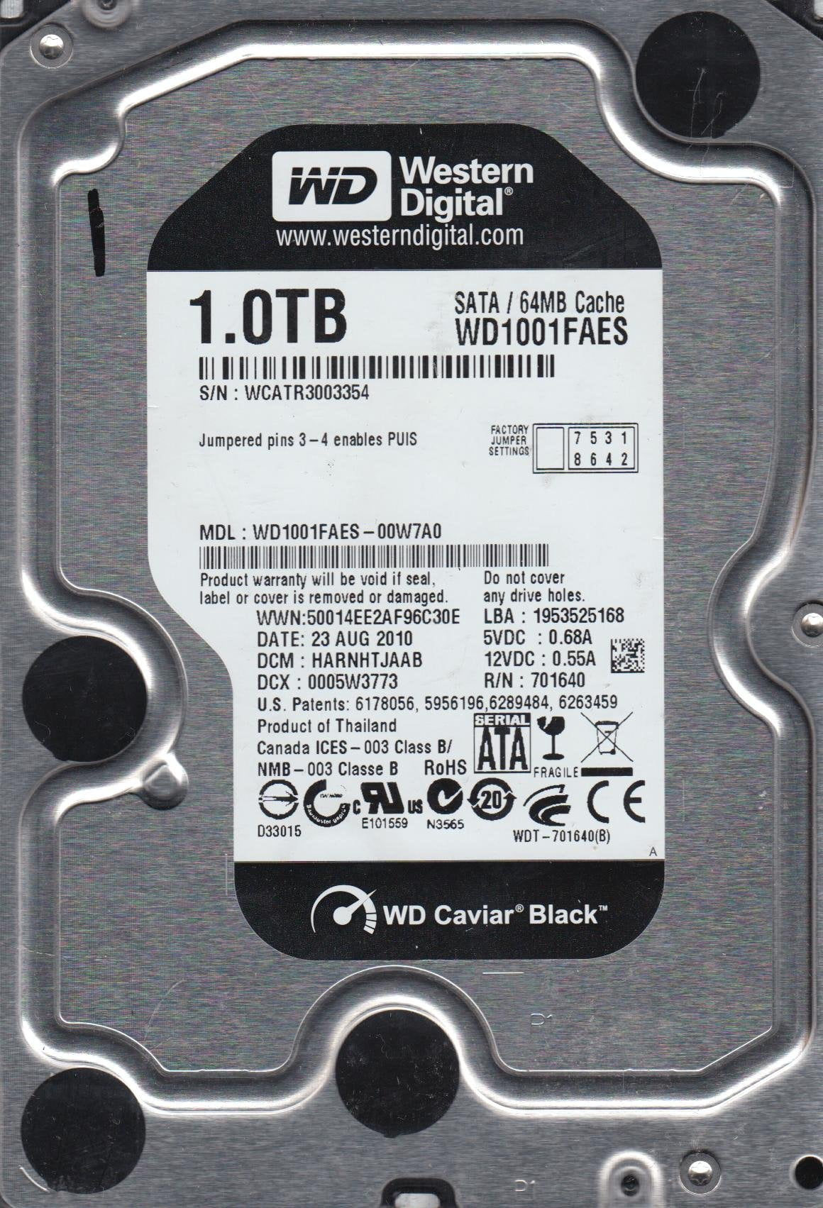 WD Blue 6TB Internal PC Storage HD - 5400 RPM SATA 6Gb/s 256MB