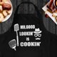 thumbnail image 3 of Delantal Mr. Good Lookin 'is, delantal para barbacoa con 2 prácticos bolsillos, cuello ajustable y cinturón extralargo. Más adecuado para cocinar y hacer barbacoas., 3 of 5