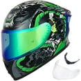 thumbnail image 1 of ILM Motorcycle Helmet Full Face with Pinlock Compatible Clear&Tinted Visors and Fins Street Bike Motocross Casco DOT(Legend Green, X-Large), 1 of 7