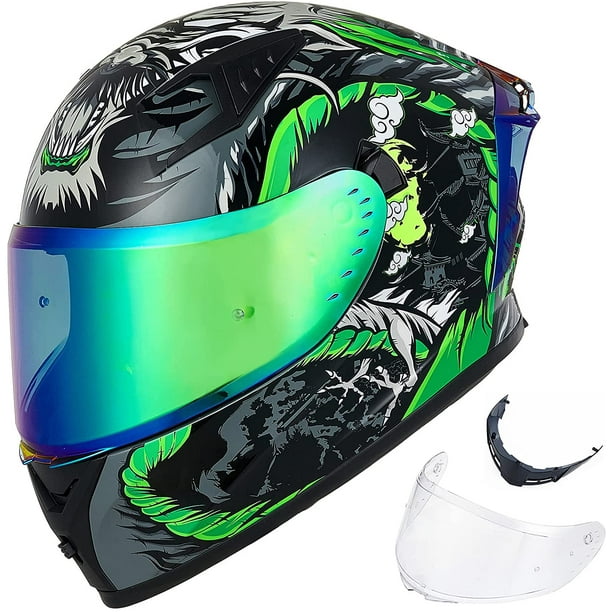 ILM Motorcycle Helmet Full Face with Pinlock Compatible Clear&Tinted