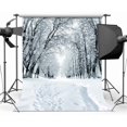 thumbnail image 3 of 10X10ft Winter Snow Tree Photography Backdrop Vinyl Photo Background Studio Prop 9207, 3 of 5