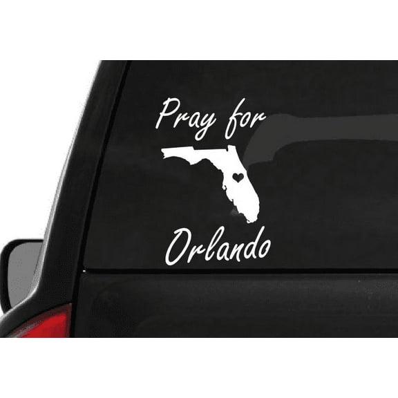 Pray for Orlando (H1) Florida Support Strong Vinyl Decal Sticker Car/Truck Laptop/Netbook Window