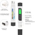 thumbnail image 5 of Mètre pH & TDS, Testeur de qualité de l'eau TDS pH 2 en 1, Précision de Mesure de 0 à 14 pH, 1 PPM Résolution, 2% Précision de Lecture, Set 0-9990 PPM, pour Piscine, Aquarium, Plantation, Agua potable esquí esquí Gafas de esquí, 5 of 5