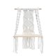 thumbnail image 3 of Estante colgante de pared de macramé, bohemio, decorativo, flotante, de madera, para colgar plantas, hecho a mano, con cuerda de algodón tejida, para decoración del hogar, 3 of 8