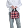 thumbnail image 6 of Kdxio Heart Plaid Print Insulated Lunch Bag,Reusable Tote Lunch Box for Women Men,Leakproof Cooler Lunch Bags for Work Office Travel Picnic, 6 of 6