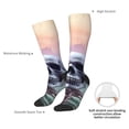 thumbnail image 6 of Fotbe Mist Sunflower Skull print Women's Men's Novelty Crew Socks Cotton Socks Knee High Socks for Walking,Running,Nurses,Pregnancy, 6 of 8
