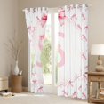 thumbnail image 3 of Erosebridal Initial Alphabet S Blackout Curtains Set of 2 (52x84 Each),Cute Coquette Bowknot Window Curtains For Kids Girls, 3 of 7