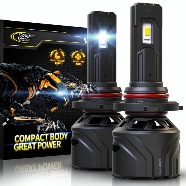 Faros antiniebla Cougar Motor 9005 HB3 6500 K, color blanco, paquete de 2
