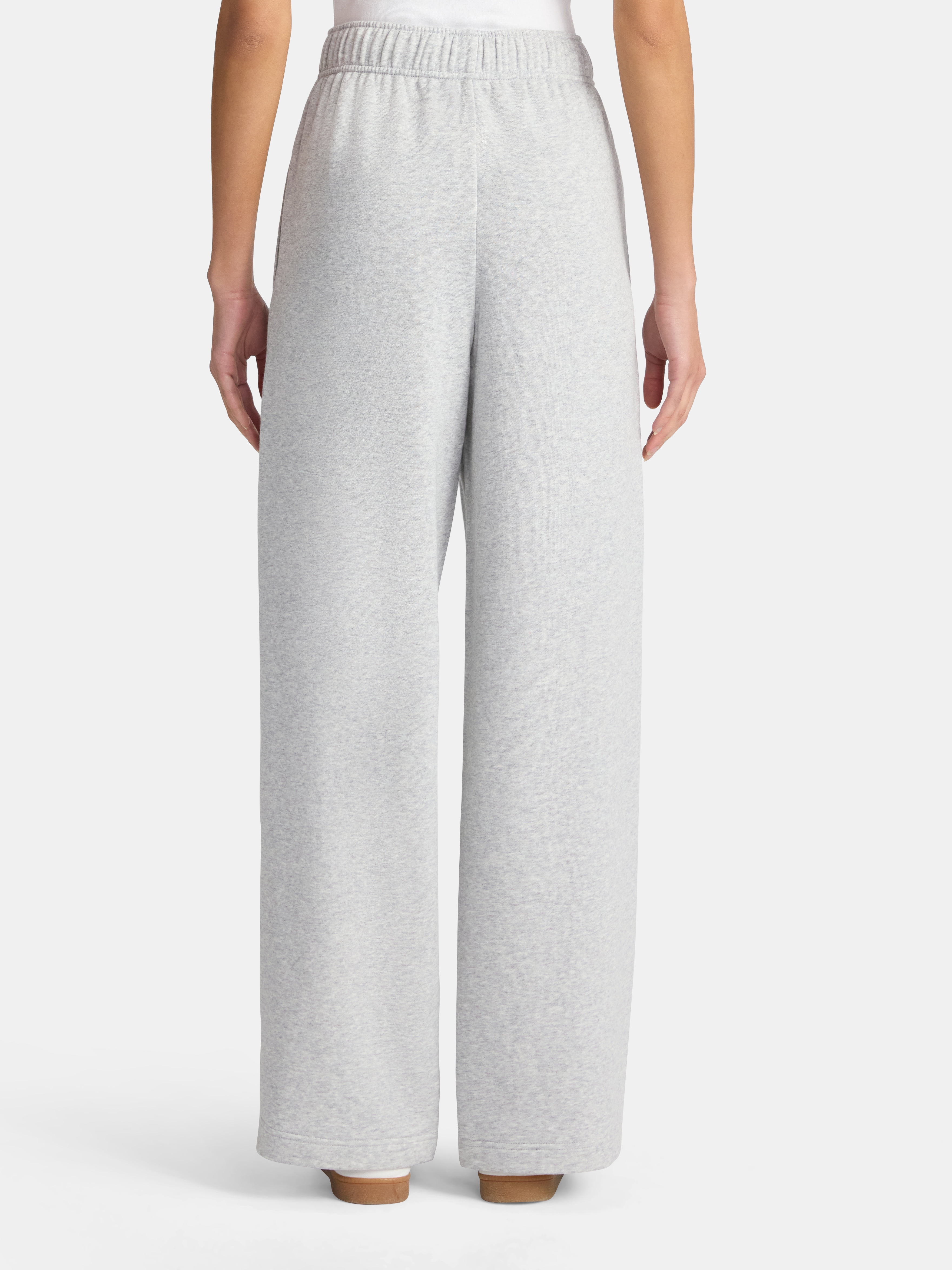 No Boundaries Soft Fleece Wide Leg Pants, 30” Inseam, 1 or 2-Pack, Women’s XXS-4X