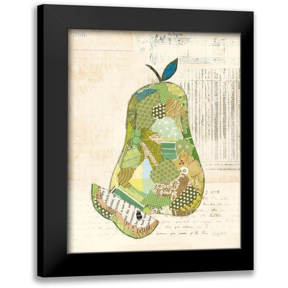 Prahl, Courtney 12x14 Black Modern Framed Museum Art Print Titled - Pear