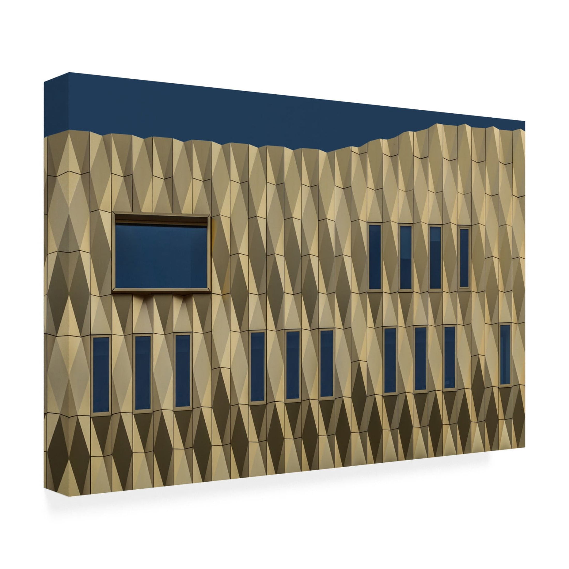 Canvas Wall Art - Theo Luycx 'The Yellow Wall' Wall Art for Living Room, Bedroom, or Office Décor by Trademark Fine Art - 24 x 16 Inches