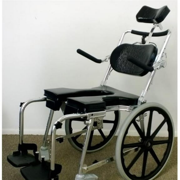 Commode N Shower Chair - Self Propel - Adjustable
