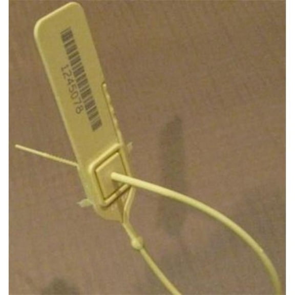 Controltek  8 in. J-Lok Pull-Tight Seal, Yellow - Pack of 250