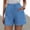 Blue, variant on GZWYHT Shorts for Women Lounge Pants Women Womens Casual Summer Pants Drawstring Elastic Waist Comfy Shorts With Pockets Comfy Pants Women Flowy Shorts for Women Army Green L