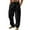 Black#50, variant on Dresfit Cotton Sweatpants Mens Wide Leg Baggy Joggers Drawstring Tapered Workout Winter Color Block Cargo Lounge Sweat Pants Black 3XL
