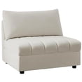thumbnail image 2 of Meridian Furniture Jacob Cream Velvet Armless, 2 of 8