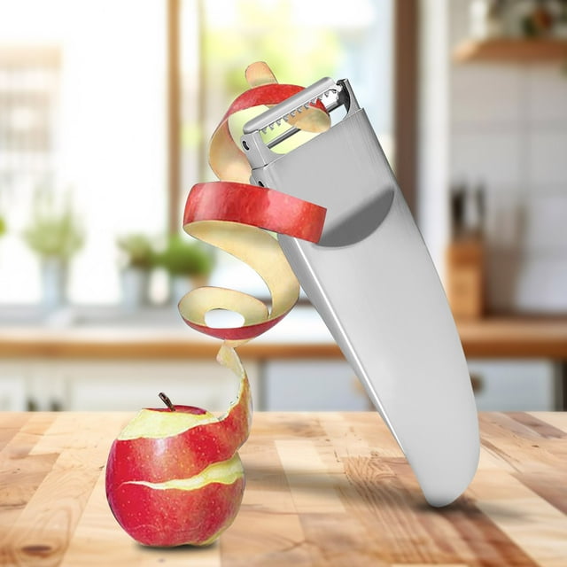 TIMIFIS Vegetable Peeler Removable and Replaceable Blade Stainless Steel Double Head Melon Planer Multifunctional Fruit and Vegetable Peeler Kitchen Appliances