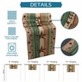 thumbnail image 6 of Western Texas Star Vintage Table Runner - 70 Inch Long Retro Farmhouse Brown Green Wooden Cotton and Linen Blended Dress Scarves Farmhouse Table Runner for Kitchen Dining, Coffee Table, 13" x 70", 6 of 8
