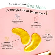 Grace & Stella Energizing Under Eye Mask - Gold 6 Pairs - Gel Eye Patches for Dark Circles, Puffy Eyes, Wrinkles, Undereye Bags