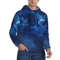 thumbnail image 2 of Salouo Pegasus Night Sky Pattern Men's Fall Hoodie Sweatshirt,Sport Hoodie with Pockets for Men Pullover Casual Hooded Sweatshirt-Large, 2 of 7