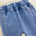 thumbnail image 3 of THJRPQJFD Wide Leg Jeans for Girls Baggy Denim Jeans Girl Daily Wear Bootcut Jean Baby Girls Cute High Waist Solid Color Pants with Pockets Girl's Clothes, 3 of 4