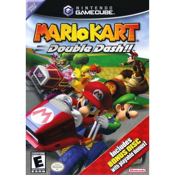Restored Mario Kart Double Dash w/ Bonus Disc - Nintendo GameCube