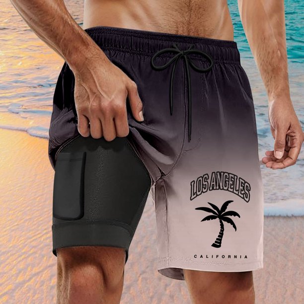 WILLBEST Bañador Corto Informal para Hombre, Pantalones Cortos de Tabla Seca para Hombre