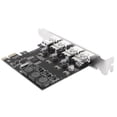 thumbnail image 1 of Tarjeta de expansión PCI Express de 4 puertos USB 3.0, controlador de host PCI-E USB 3.0, 4 tarjetas de expansión adicionales USB 3.0, 1 of 8