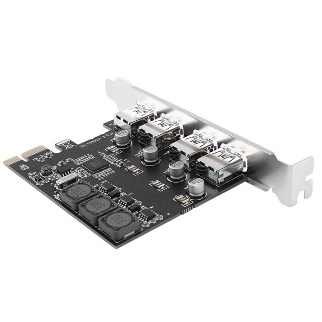 Tarjeta de expansión PCI Express de 4 puertos USB 3.0, controlador de host PCI-E USB 3.0, 4 tarjetas de expansión adicionales USB 3.0