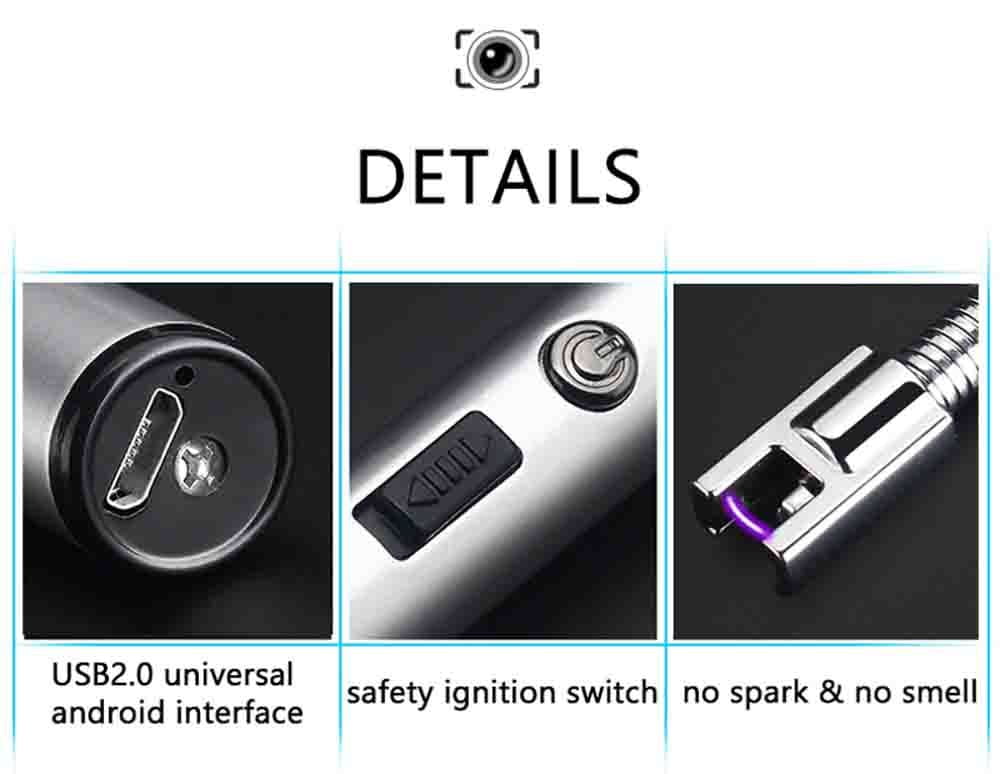 BBQ Dragon USB Rechargeable Arc Lighter for Charcoal Grills and Gas Stoves