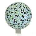 thumbnail image 3 of Home & Garden Green Petals Gazing Ball Glass Reflects Sunlight 84G3372, 3 of 3