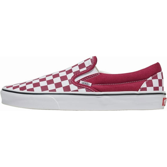 VANS U CLASSIC SLIP-ON UNISEX SNEAKERS - Theory Checkerboard Rhododendron / Men 13 / Women 14.5 / Medium