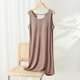 thumbnail image 2 of Jalioing Womens Nightgown Sleeveless Comfy Pajama Dress with Built in Bra Casual Loose Sleepshirts Nightdress, 2 of 3