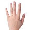 thumbnail image 4 of Three Stone Opal Diamond Peekaboo Halo Engagement Ring In 14k Yellow Gold, 4 of 6