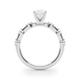thumbnail image 2 of Sprico Jewel 14K White Gold Plated - 1.8 Ct Cushion Cut Solitaire Engagement Ring for Women's - Wedding Band with Accent Moissanite - Moissanite Jewelry for Women - Bridal Rings, 2 of 3