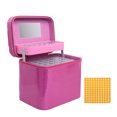 thumbnail image 2 of 126 Bottles Diamond Storage Box Shining Powder Design Diamond Embroidery Rhinestones Painting Accessory Jewelry Beads Small Parts Hand Bag Shockproof Zipper Design, 2 of 8