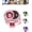 Pink, variant on 2026 New car clip on air conditioner fan, Car Clip Fan with LED Display, 360° Rotation, USB Rechargeable, Adjustable Wind Speed Portable Personal Fan for Car, Desk, Travel Use (White)