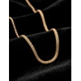 thumbnail image 4 of Cadena Gargantilla Dama Tejida Rolos 3 mm Oro Sólido 14k, 4 of 5