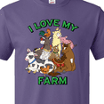 thumbnail image 4 of Inktastic I Love My Farm with Happy Farm Animals T-Shirt, 4 of 5
