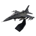 thumbnail image 4 of Modelo de avión de F16 de aleación 1/72, modelo fundido a presión con Base de recuerdo, modelo de colección de avión estimulado para estante,, 4 of 9