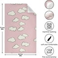 thumbnail image 3 of SKYSONIC Kitchen Dish & Tea Towel Pink Cloud Sky Reusable Cloths for Cooking and Drying Dishes for Home Kitchen Cleaning, 28x18in-6 PCS, 3 of 7
