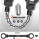 thumbnail image 2 of Candado para bicicleta Sportneer, cadena cuadrada de 7 mm, 75 cm, antirrobo, 2 of 8