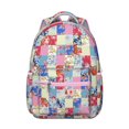 thumbnail image 1 of Nordic Style Boho Chic Backpack with Artistic Floral Pattern, Durable Scratch-Resistant Material, Adjustable Straps, Large Capacity School Bag for Student and Students, 1 of 4