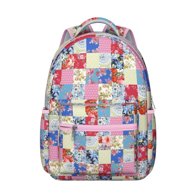 Nordic Style Boho Chic Backpack with Artistic Floral Pattern, Durable Scratch-Resistant Material, Adjustable Straps, Large Capacity School Bag for Student and Students