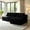 Black-L-Shape Chaise, variant on AUU 96-Inch L-Shape Cloud Sectional Couch with Chaise and Cup Holder – No Assembly Required, Plush Fabric Modular Sofa for Living Room or Bedroom