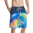 FhsagQ Mens Board Shorts 7 Inch Inseam Compression Liner 4th of July