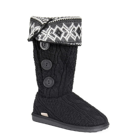 MUK LUKS Women's Knit Bootie Slipper