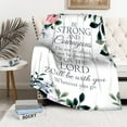 thumbnail image 2 of Yibo Inspirational Gifts for Women Mom Wife Blanket Flannel Soft and Comfortable Anti-static Bed Sofa Blanket, 2 of 9