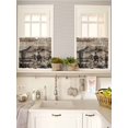 thumbnail image 5 of Brown Western Farmhouse 2 Panel Kitchen Curtains for Small Windows, Vintage Cowboys Cactus Bathroom Tier Curtain, Short Window Treatment for Bedroom/Living Room 55"x24", 5 of 6
