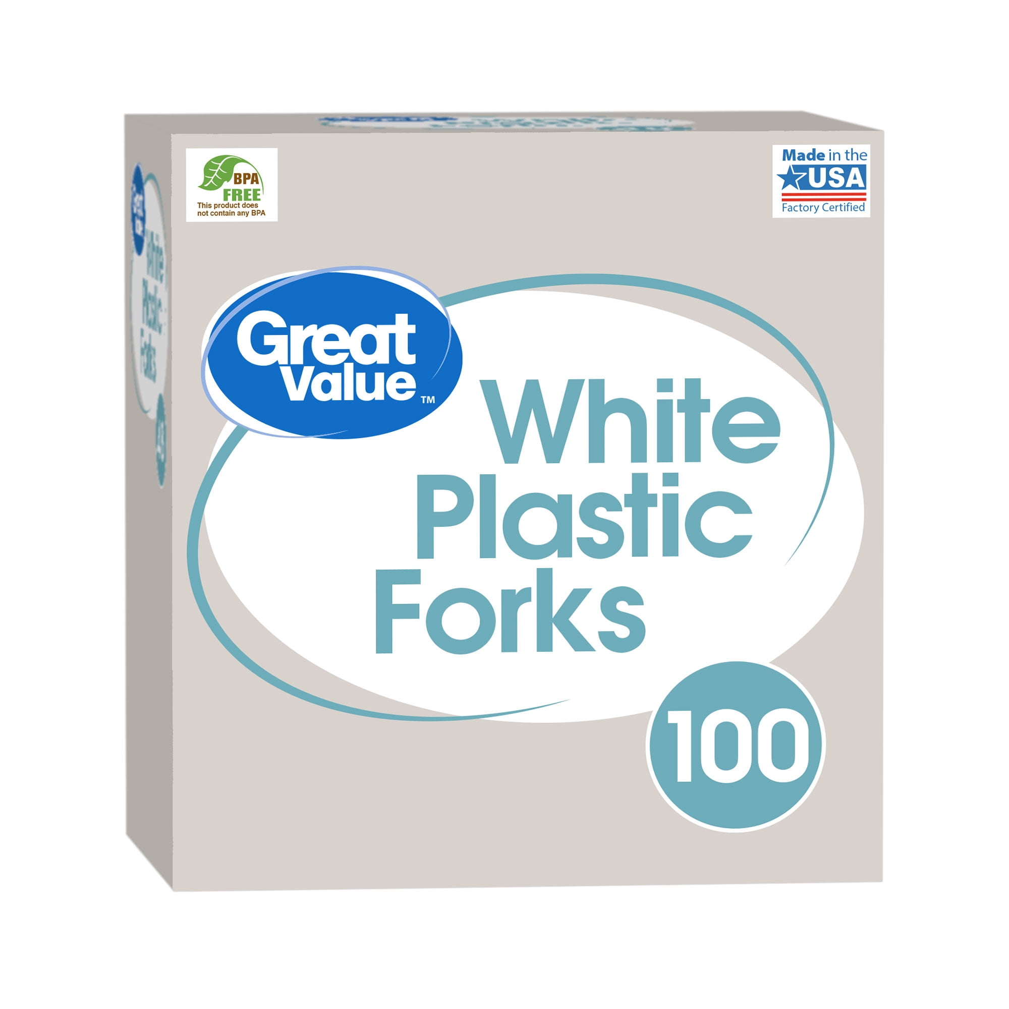 Great Value Forks, 100 count